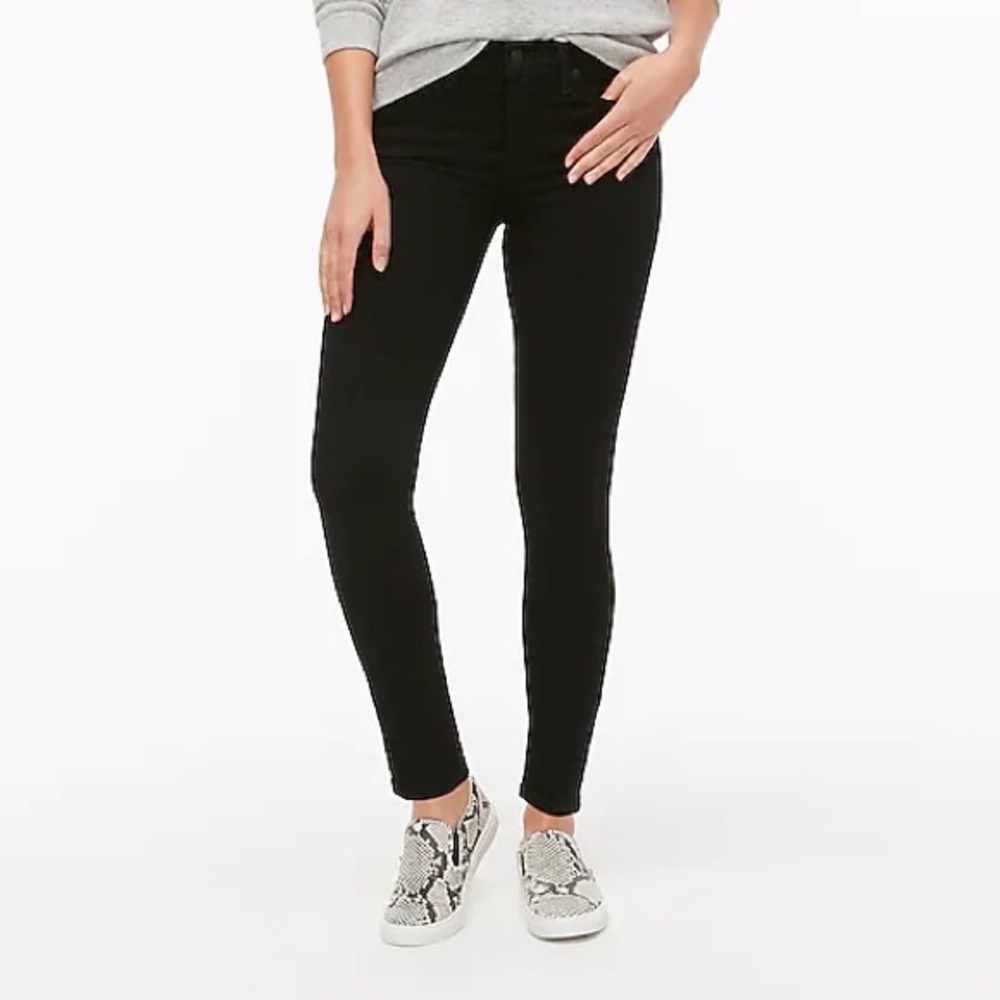 J Crew Toothpick Black Jeans